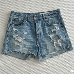 Distressed Denim Women Shorts